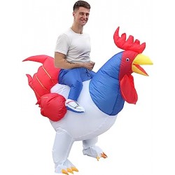 Costume coq gonflable